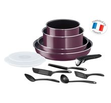 TEFAL Ingenio Essential Violet Byzantium Batterie de cuisine 12 Pièces Tous Feux Sauf Induction L2019702