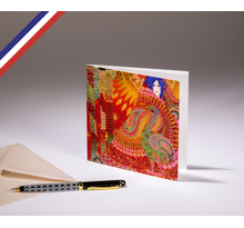 Carte double Le Musée créée et imprimée en France sur papier certifié FSC - Salome de Vittorio Zecchin