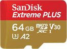 Carte mémoire Micro SD Sandisk Extreme Plus 64Go Classe 10