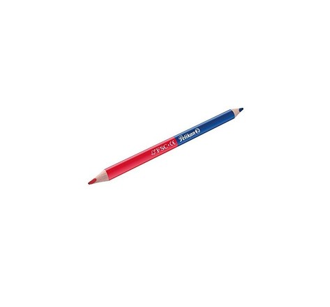 Pelikan 1 Crayon bicolore gros, rouge/bleu