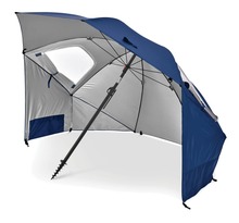 Sport-brella parasol de plage premiere xl bleu 243 cm