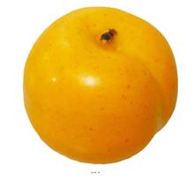 Abricot Artificiel fruit factice lesté H 6 cm