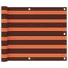 Vidaxl écran de balcon orange et marron 75x300 cm tissu oxford