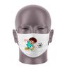 Masque Bandeau Enfant - Petit footballeur - Masque tissu lavable 50 fois