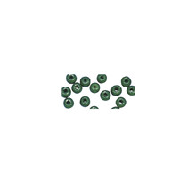 Perle à  grand trou, polies, 10/8 mm, 39 pces, vert mai