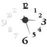 Vidaxl horloge murale 3d design moderne noir et blanc 100 cm xxl