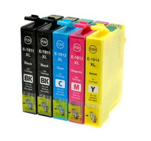Pack de 5 cartouches compatibles t18 xl pour imprimantes epson