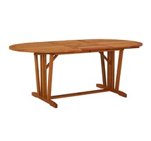 vidaXL Table de jardin 200x100x75 cm Bois d'eucalyptus solide
