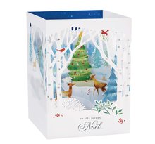 Carte De Voeux Noël Pop Up 3d - Paysage Hivernal - Draeger paris