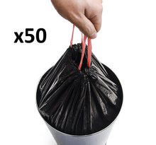 Lot de 50 sacs poubelles  Noir  50L