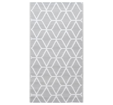 Vidaxl tapis d'extérieur gris 80x150 cm pp