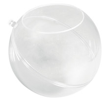 Boule plastique cristal ø 8cm (découpe ø4,5cm)