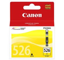 Canon pack de 1 cartouche d'encre  - cli-526y - jaune - capacité standard 9ml - 525 pages - blister avec alarme