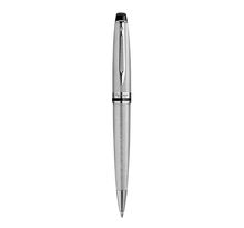 WATERMAN Expert stylo bille,  Acier Inoxydable avec Attributs palladium, recharge bleue pointe moyenne, Coffret cadeau