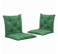 Vidaxl coussins de chaise pivotante 2 pcs vert 50 cm