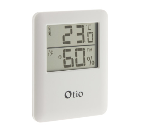 Thermomètre / Hygromètre intérieur magnétique - Blanc - Otio