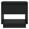 Vidaxl table de chevet noir 45x34x44 cm aggloméré