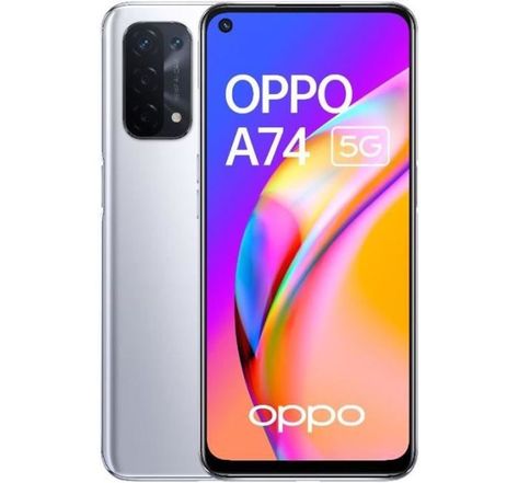 Oppo a74 5g 16 5 cm (6.5") double sim android 11 usb type-c 6 go 128 go 5000 mah argent