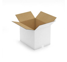 Caisse carton blanche double cannelure RAJA 48,5x38,5x40 cm (colis de 10)