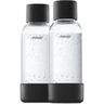 MYSODA - Pack de 2 bouteilles Black PET et Biocomposite 0,5L