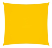 Vidaxl voile de parasol tissu oxford carré 7x7 m jaune
