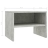 vidaXL Table de chevet Gris béton 40 x 30 x 30 cm Aggloméré