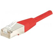 Câble/Cordon réseau RJ45 Catégorie 6 FTP (F/UTP) Croisé 2m (Rouge)