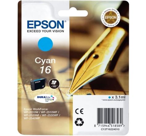Epson pack de 1 cartouche plume - cyan - standard 3.1ml - blister