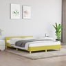vidaXL Cadre de lit avec tête de lit Vert 140x200 cm Tissu
