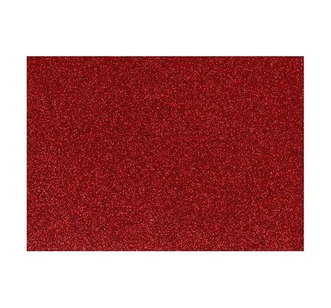 Papier thermocollant rouge pailleté - 14,8 x 21 cm
