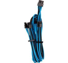 CORSAIR Premium Individually Sleeved Split PCIe cable (2 connectors), Type 4 (Generation 4), BLUE/BLACK (CP-8920256)