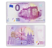 Billet de Collection 0 Euro souvenir 2018 Forteresse Royale de Chinon  - France - Neuf
