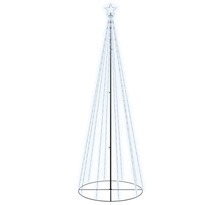 vidaXL Arbre de Noël cône 310 LED Blanc froid 100x300 cm