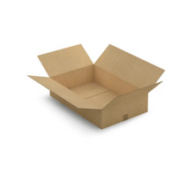 Caisse carton brune simple cannelure RAJA 70x45x16 cm (colis de 20)