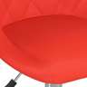 Vidaxl chaise pivotante de salle à manger rouge similicuir