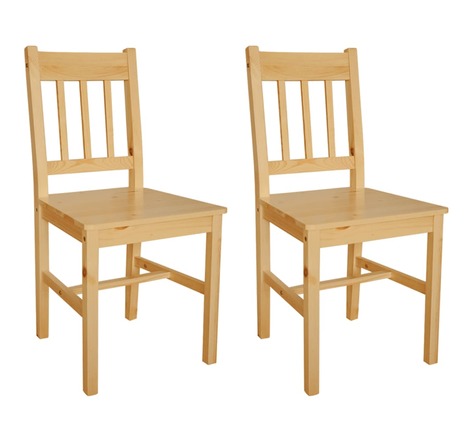 Vidaxl chaises à manger lot de 2 bois de pin