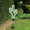 Piquet LED Solaire "Cactus", Vert, Spéciale Extérieur (IP44)