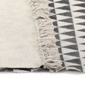 Vidaxl tapis kilim coton 160 x 230 cm avec motif noir/blanc