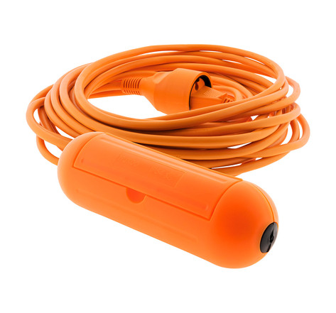 Prolongateur 2x 1 5mm² orange 10m avec boîtier étanche - zenitech