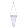 Suspension solaire conique hang creamy w34 transparent plastique h27cm