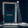 vidaXL Arbre de Noël cône 100 LED blanc froid décoration 70x180 cm
