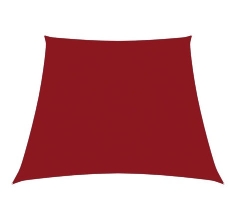 Vidaxl voile de parasol tissu oxford trapèze 3/4x3 m rouge