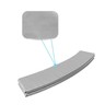 Coussin de protection des ressorts pour trampoline 14ft / 427 cm - gris - pe