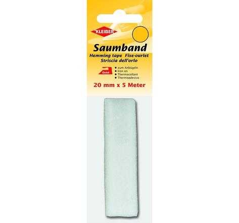 Ourlet thermocollant, 20 mm x 5 m, blanc KLEIBER