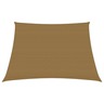 Vidaxl voile d'ombrage 160 g/m² taupe 4/5x3 m pehd