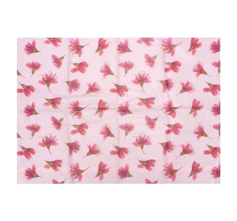 Papier de soie 5 feuilles 50 x 70 cm - Fleurs de cerisier rose