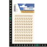 Sachet de 2 Planches d'étiquettes à chiffres 0-9 H 8 mm Or sur film transparent HERMA