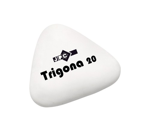 Gomme blanche 39x39x13 mm 'Trigona 20' Caout sans PVC JPC