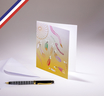 Carte double Aurore créée et imprimée en France sur papier certifié PEFC - Joyeux Anniversaire - Attape-rêves