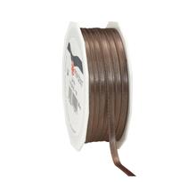 Satin double face 50-m-rouleau 6 mm taupe